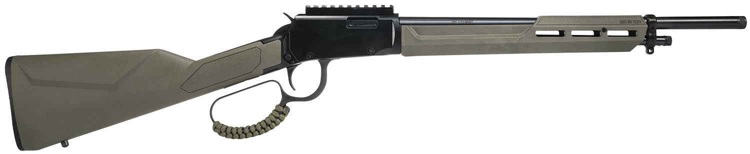 Rossi RL22161STOD Rio Bravo Tactical 22 LR 10+1 16.50" Polished Black Oxide Steel Threaded Barrel, Picatinny Rail Matte Black Aluminum Receiver, Fixed OD Green Synthetic Stock