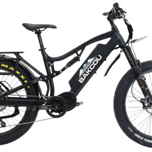 Bakcou E-bikes BS17BB25 Storm 25 Medium Matte Black 17" w/Stand Over Height of 30.50" Frame, Sram 9sp, 40t Front & Sram 11-34t Rear Cassette Bafang M620 Ultra Motor