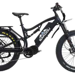 Bakcou E-bikes BS19BB25 Storm 25 Large Matte Black 19" w/Stand Over Height of 30.50" Frame, Sram 9sp, 40t Front & Sram 11-34t Rear Cassette Bafang M620 Ultra Motor
