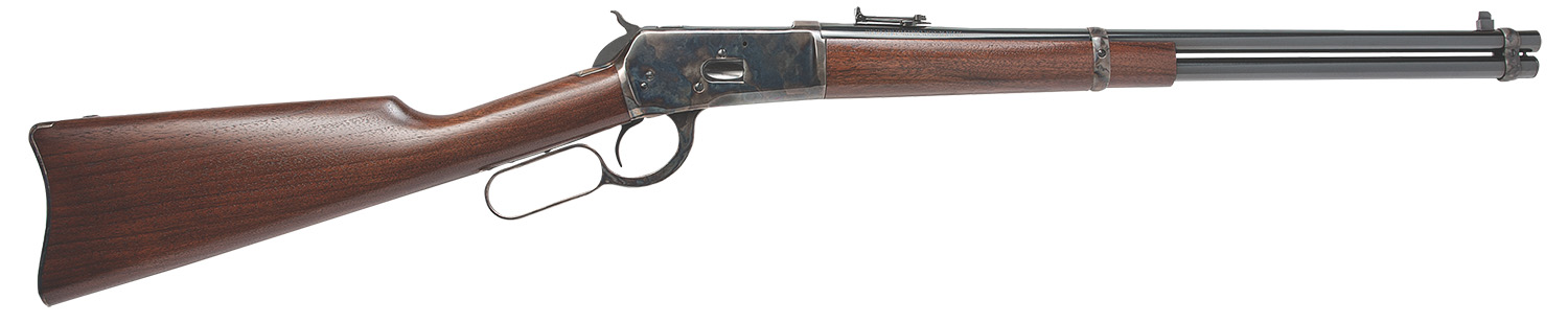 Cimarron AS612 1892 Carbine 45 Colt (LC) 10+1 20" Blued Round Barrel, Color Case Hardened Receiver, Walnut Furniture