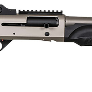 MAC 21000158 2 Tactical Marine 12 Gauge Semi-Auto 3" 5+1 18.50" Electroless Marine Nickel Steel Barrel & Picatinny Rail Steel Receiver, Black Fixed Synthetic Stock