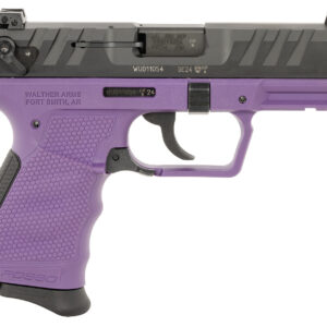 Walther Arms 5050511 PD380  Carry Frame 380 ACP 9+1 3.70" Black Stainless Steel Barrel, Purple Polymer Frame w/Picatinny Rail, Textured Wraparound Grip