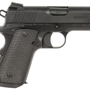 Girsan 392065 MC1911 SC Untouchable Sub-Compact Frame 9mm Luger 7+1 3.40" Black Steel Barrel, Black Serrated Steel Slide & Frame w/Beavertail, Black Polymer Grip