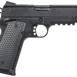 Girsan 391154 MC1911 C Influencer Compact 45 ACP 8+1 4.40" Black Steel Barrel, Black Camo Optic Ready/Serrated Steel Slide & Frame w/Picatinny Rail & Beavertail, Black Polymer Grip