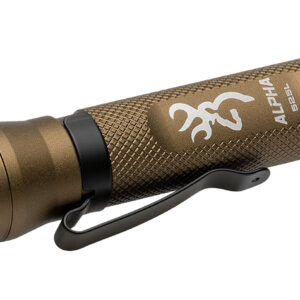 Browning 3711256 Alpha 2AA Flashlight  Burnt Bronze 36/525 Lumens White LED/Green
