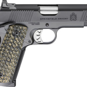 Springfield Armory PC9124 1911 TRP  45 ACP 8+1 4.25" Stainless Match Grade Barrel, Black Cerakote Serrated Carbon Steel Slide & Frame w/Beavertail, VZ Hydra G10 Grip