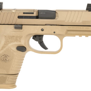 FN 66101794 509C MRD  Compact W/Compensator Frame 9mm Luger 4.20" 15+1 12+1 Black Flat Dark Earth PVD Flat Dark Earth
