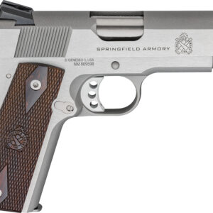 Springfield Armory PX9418S 1911 Garrison 45 ACP 7+1 4.25" Stainless Match Grade Barrel, Serrated Stainless Steel Slide & Frame w/Beavertail, Thinline Wood Grip