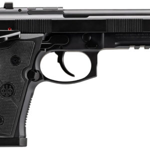 Beretta USA J92XFMSDA21 92GTS  9mm Luger 18+1 4.70" Black Inox Steel Barrel, Black Cerakote Optic Ready/Serrated Steel Slide + Aluminum Frame w/Beavertail & Picatinny Rail, Ambidextrous