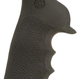 Hogue 80020 Tamer Grip Black Rubber with Finger Grooves for Ruger GP100, Super Redhawk