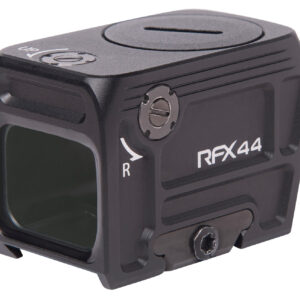 Viridian 9810113 RFX44  Black Anodized 1 x 21 x 16.5mm 5 MOA Green Dot ACRO/Picatinny High Mount