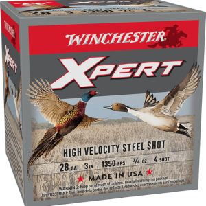 Winchester Ammo WEXP2834 Xpert High Velocity 28Gauge 3" 3/4oz 4Shot 25 Per Box/10 Case