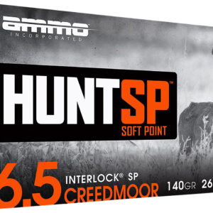 Ammo Inc 65CM140SPA20 Hunt  6.5Creedmoor 140gr Soft Point 20 Per Box/10 Case