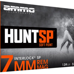 Ammo Inc 7MM139SPA20 Hunt  7mm 139gr Soft Point 20 Per Box/10 Case
