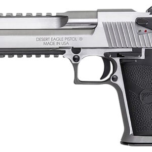 Magnum Research DE357SRMB Desert Eagle Mark XIX 357 Mag 9+1 6" Stainless Steel Barrel, Stainless Steel Serrated Slide, Stainless Steel Frame w/Beavertail & Picatinny Rail, Weaver Top Mount