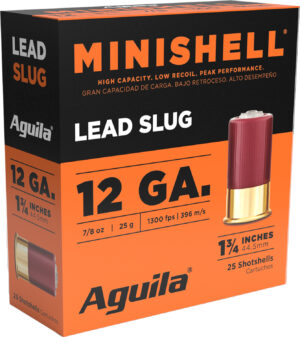 Aguila 1CHB1386 Minishell 12Gauge 1.75" 7/8oz 25 Per Box/10 Case