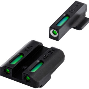 TruGlo TG13KA1A TFX  Black | Green Tritium & Fiber Optic White Outline Front Sight Green Tritium & Fiber Optic Rear Sight Kahr Arms