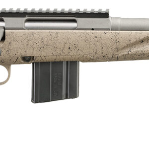 Ruger 46927 American Ranch Gen II Full Size 6.5 Grendel 10+1 16.10" Cobalt Cerakote Spiral Threaded Barrel &  Picatinny Rail Steel Receiver, Flat Dark Earth Splatter Adj Comb Synthetic Stock
