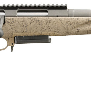 Ruger 46928 American Ranch Gen II Full Size 6.5 Creedmoor 3+1 16.10" Cobalt Cerakote Spiral Threaded Barrel, Picatinny Rail Steel Receiver, Flat Dark Earth Splatter Adj Comb Synthetic Stock