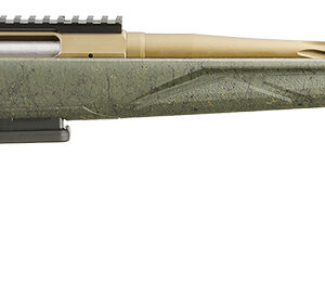 Ruger 46934 American Predator Gen II Full Size 6mm Creedmoor 3+1  22" Burnt Bronze Cerakote Threaded Barrel, Picatinny Rail Steel Receiver, Green Splatter Adjustable Synthetic Stock
