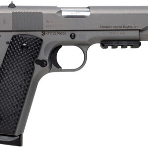 Charles Daly 440179 1911 Field Grade 45 ACP 8+1 5" Stainless Steel Barrel, Mystikote Tactical Gray Serrated Steel Slide & Steel Frame w/Beavertail, Black Polymer Grips