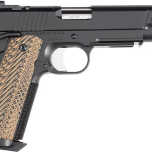 Dan Wesson 01794 Specialist  Full Size Frame 10mm Auto 8+1 5" Stainless Match Grade Barrel, Black Duty Optics Ready/Serrated Steel Slide, Black Duty Steel Frame w/Picatinny Rail, Black/Brown G10 Grip
