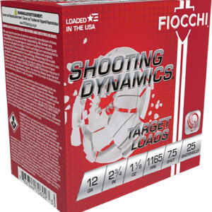 Fiocchi 12SD18L7 Shooting Dynamics Target 12Gauge 2.75" 1 1/8oz 7.5Shot 25 Per Box/10 Case