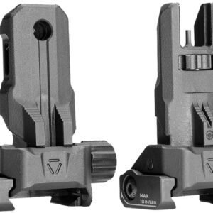 Strike Industries SPBUS Strike Polymer Backup Sights  Black Folding for AR-15