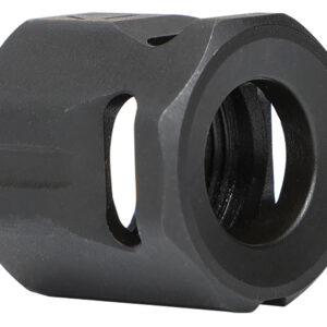 Strike Industries MCCIRCLE Micro Threaded Compensator Black Steel 1/2"x28 Threads 0.64" OAL Compatible w/ 9mm/357 SIG