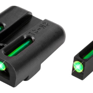 TruGlo TG131GT2 TFO  Green/Tritium/Fiber Optic Front Sight-Green/Tritium/Fiber Optic Rear Sight Glock 20/21