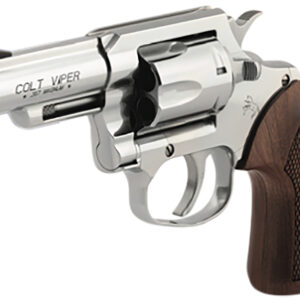 Colt Mfg VIPERSP3WRR Viper  357 Mag/38 Special 6rd 3" 1/2 Lug Stainless Steel Barrel, Stainless Steel Cylinder & Frame, American Walnut Grip, Exposed Hammer