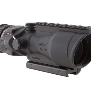 Trijicon 100005 ACOG w/TA75 Mount Matte Black 6x48mm Illuminated Red Horseshoe/Dot 308 BAC Reticle
