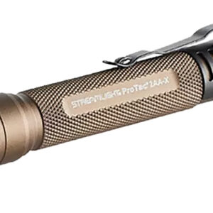 Streamlight 88137 ProTac 2AA-X USB Flashlight  Coyote 40/550 Lumens White  LED