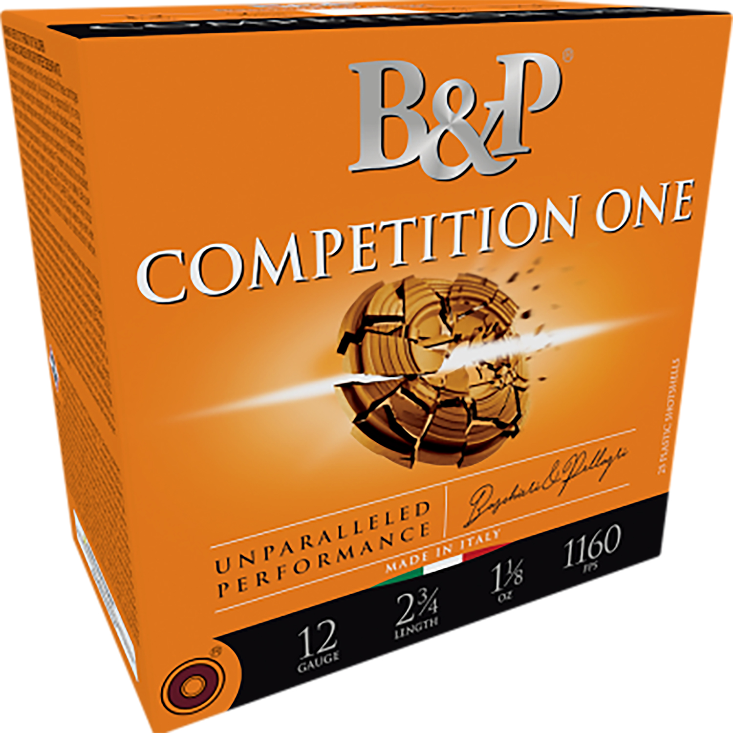 B&p Ammunition 28BCP9 Competition One 28Gauge 2.75" 3/4oz 9Shot 25 Per Box/10 Case