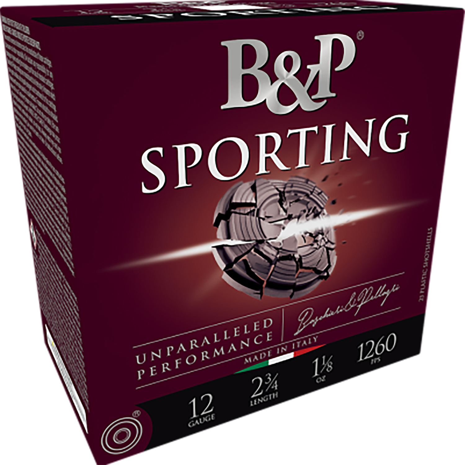 B&p Ammunition 12B1SC85 Sporting Clay 12Gauge 2.75" 1oz 8.5Shot 25 Per Box/10 Case