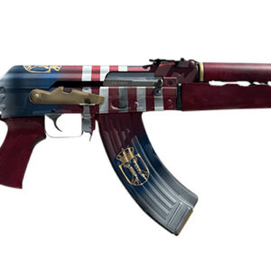Zastava Arms Usa ZR7762AMS ZPAP M70 Limited Edition 7.62x39mm 30+1 16.30" 24K Gold Plated Barrel, Red/White/Blue 1.5mm Bulged Trunnion Receiver, Serbian Red Wood Furniture