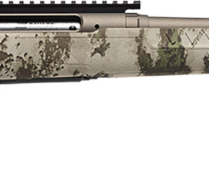 Savage Arms 32301 Axis 2 Pro Compact 223 Rem 4+1 20" Gun Metal Bronze Cerakote Heavy Threaded Barrel & Picatinny Rail Carbon Steel Receiver, Fixed Woodland Camo Synthetic Stock, Right Hand