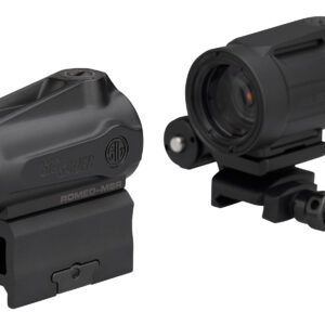 Sig Sauer Electro-Optics SORJMSR501 Romeo-MSR Gen II w/Juliet5 Micro Magnifier Black 1x20mm/5x42mm, 2 MOA Red Dot and Magnifier