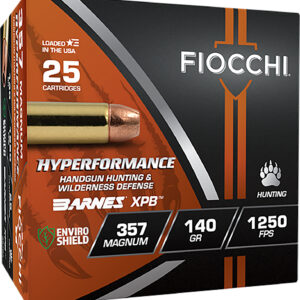 Fiocchi 357BA Hyperformance  357Mag 140gr XPB 25 Per Box/8 Case
