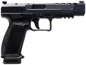 Canik HG6825N Mete SFx  9mm Luger 10+1 5.20" Black Nitride Match Grade Barrel, Black Optic Ready/Serrated Steel Slide, Black Polymer Frame w/Picatinny Rail, Aggressive Texture Grip