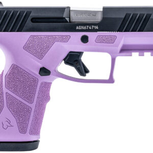 Taurus 1-GX2931LP-10 GX2  9mm Luger 10+1 3.37" Matte Stainless Steel Barrel, Matte Black Serrated Stainless Steel Slide, Light Purple Polymer Frame w/Picatinny Rail, Polymer Grip