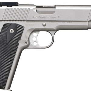 Kimber Mfg.,inc 3200107CA Stainless Target II (CA) 10mm 8+1 5" Satin Silver Front Serrations Stainless Steel Slide Black Synthetic Double-Diamond Checkering Grip