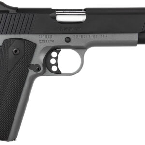 Kimber Mfg, Inc 3700693 Custom LW Shadow Ghost 45 ACP 8+1 5" Stainless Match Grade Barrel, KimPro Black Serrated Stainless Steel Slide, KimPro Gray Aluminum Frame w/Beavertail, Black Hogue Rubber Grip