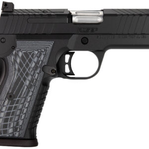 Kimber Mfg.,inc 3100010 KDS9C  9mm 15+1 4.09" KimPro Black Front and Rear Serrations Stainless Steel Slide Gray and Black G10 Crosshatch Grip