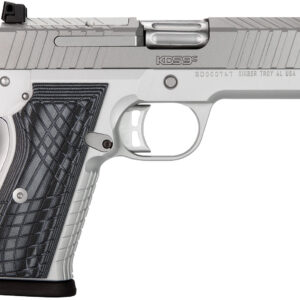 Kimber Mfg.,inc 3100012 KDS9C  9mm 15+1 4.09" KimPro Silver  Front and Rear Serrations Stainless Steel Slide Gray and Black G10 Crosshatch Grip