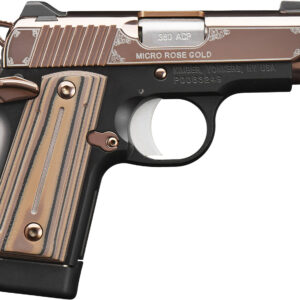 Kimber Mfg.,inc 3300173 Micro Rose Gold NS 380 ACP 7+1 2.75" Rose Gold PVD Coating Steel Slide Matte Black G10 Grip