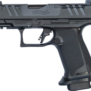 Walther Arms 4796064 PDP F-Series Pro 9mm Luger 10+1 3.50" Black Steel Barrel, Black Serrated/Optic Ready Steel Slide, Black Polymer Frame w/Picatinny Rail, Medium Backstrap Grip