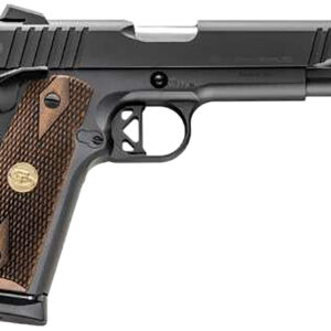 Charles Daly 440211 Superior  45 ACP 10+1 5" Stainless Steel Barrel, Black Serrated Steel Slide, Black Steel Frame w/Beavertail, Walnut Diamond Checkered Grip