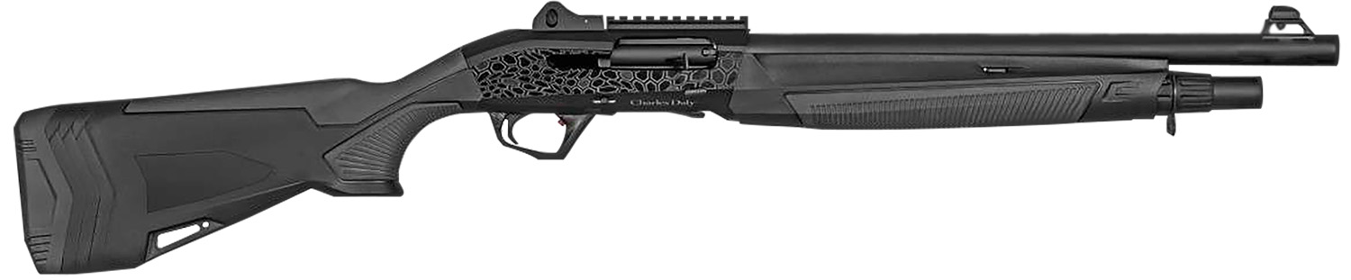 Charles Daly 930401 601 Sport 12 Gauge Semi-Auto 3" 5+1 20" Matte Black Steel Barrel, Picatinny Rail Aluminum Receiver, Fixed Black Synthetic Stock