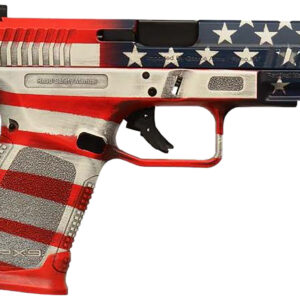 Gforce Arms GFRPX3C9USA Exodus  9mm Luger 15+1 4.02" Black Steel Barrel, USA Cerakote Serrated Steel Slide, USA Cerakote Polymer Frame w/Accessory Rail, Textured Grip